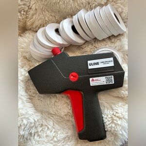 ULINE Black and Red Label Maker